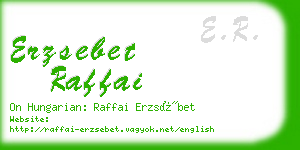 erzsebet raffai business card